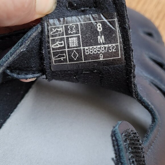 SAS Navy Blue Leather Flats - Picture 12 of 14